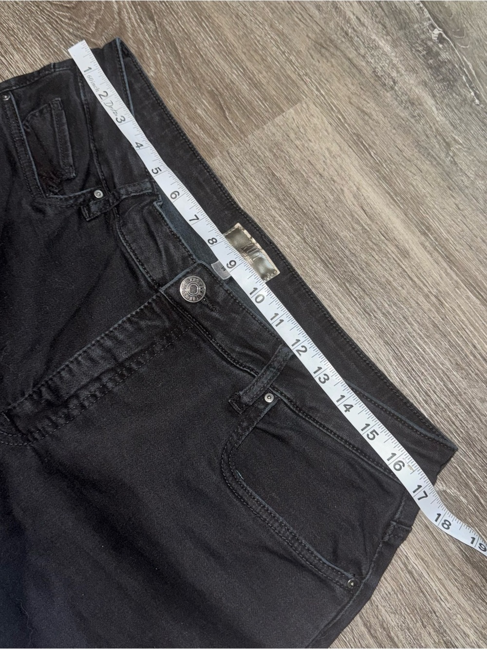 KUT From The Kloth Kelsey High Rise Fab Ab Ankle Flare Jeans Black Sz 14 - Picture 9 of 12